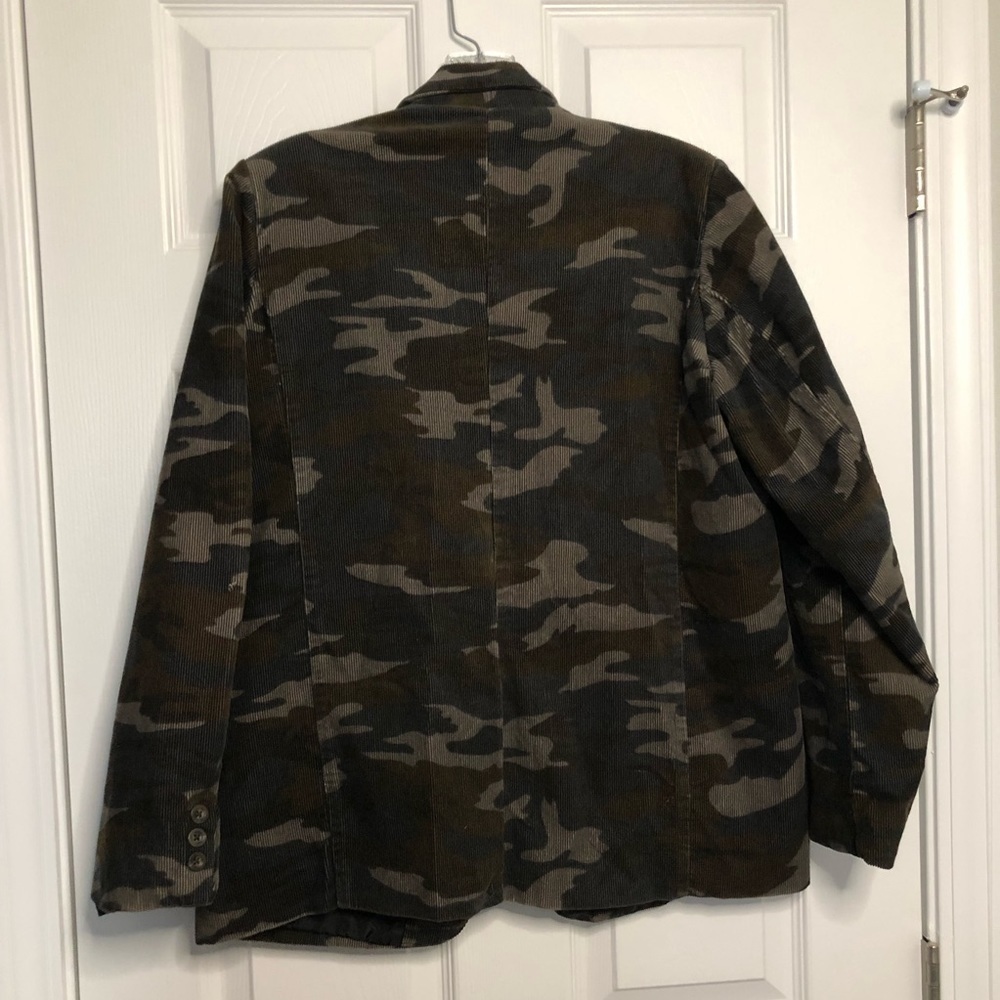 1989 Camouflage Corduroy Blazer Jacket Big kids Size 14 - Picture 7 of 7